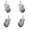 Service Caster 4 Inch Gray Polyurethane Wheel Swivel 3/8 Inch Threaded Stem Caster Brakes, 2PK SCC-TS20S414-PPUB-TLB-381615-2-S-2 - alternate 4